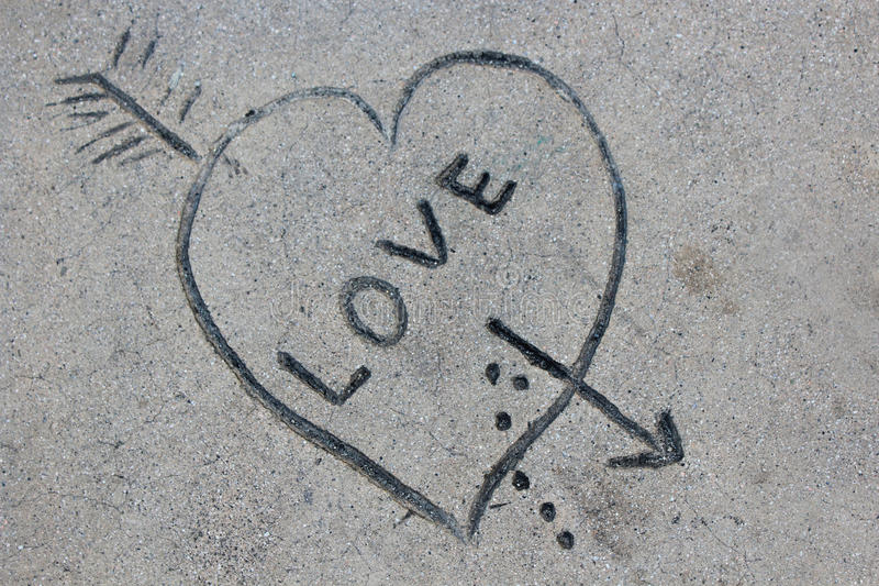 love written in concrete
