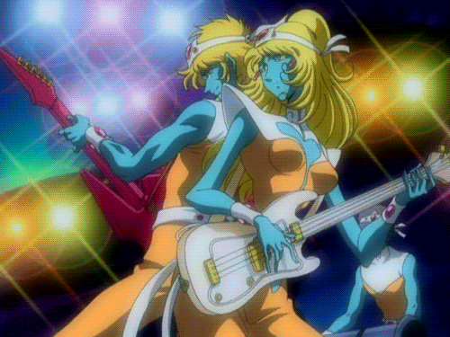 Anime guitar playing