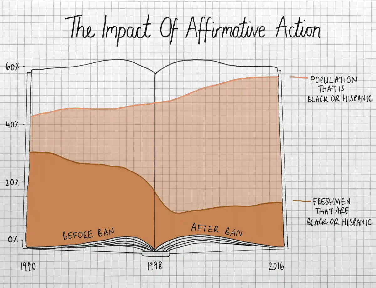 The Impact of Affirmative Action chart
