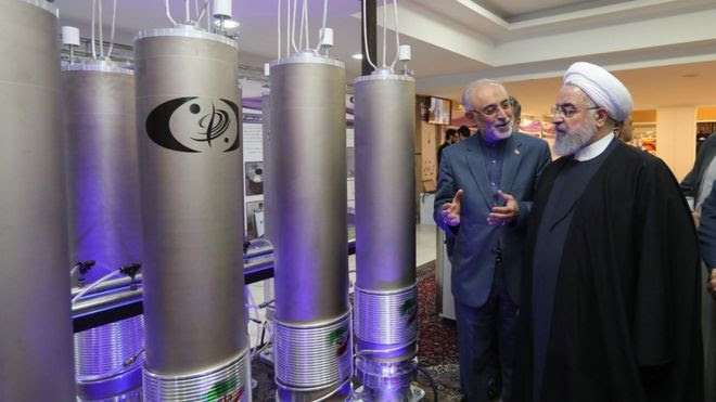 Iranian ministers touring nuclear site