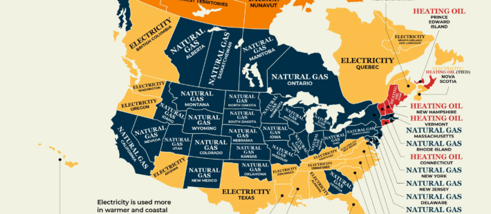 Heating fuels across North America