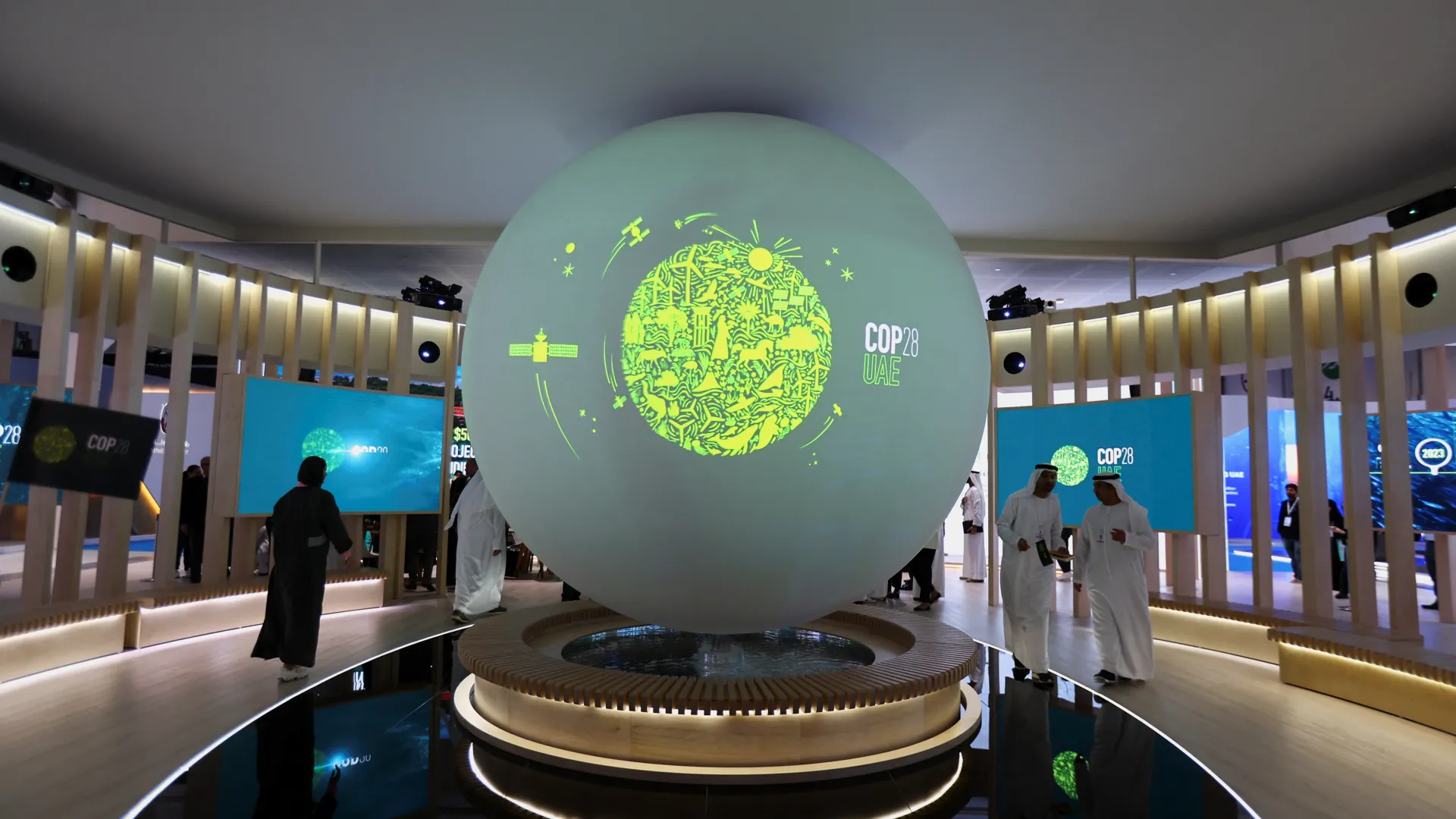 COP28 globe display